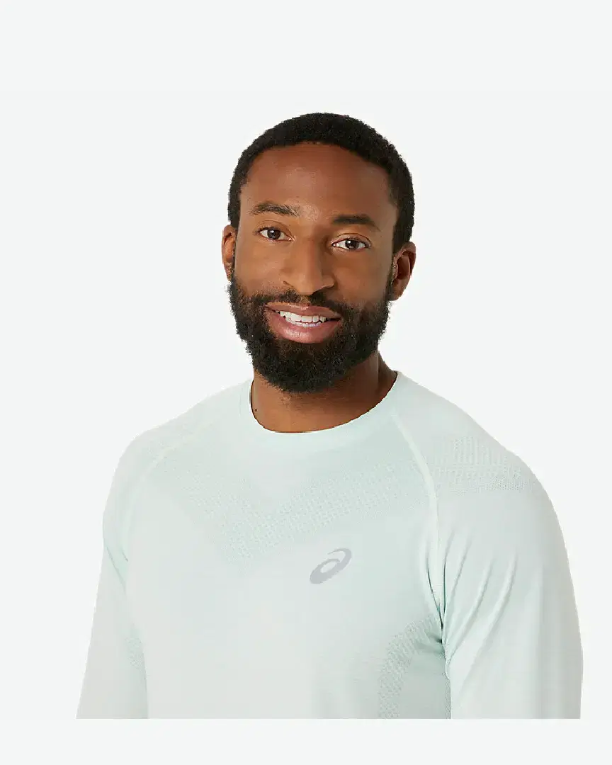 Tee-Shirt À Manches Longues Asics Seamless M - 2011C394-302 (3) au meilleur prix !