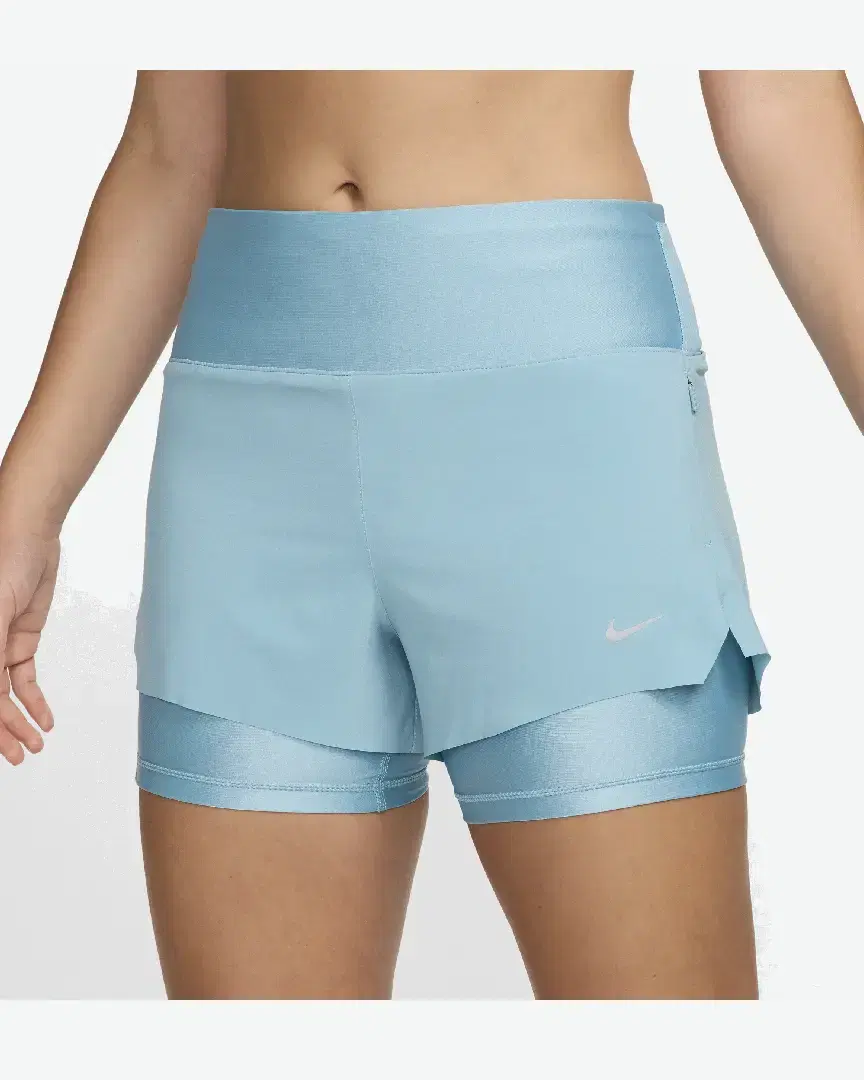 Short 2-En-1 Avec Poches Taille Mi-Basse 8 Cm Nike Dri-Fit Swift W - DX1029-464 (1) au meilleur prix !
