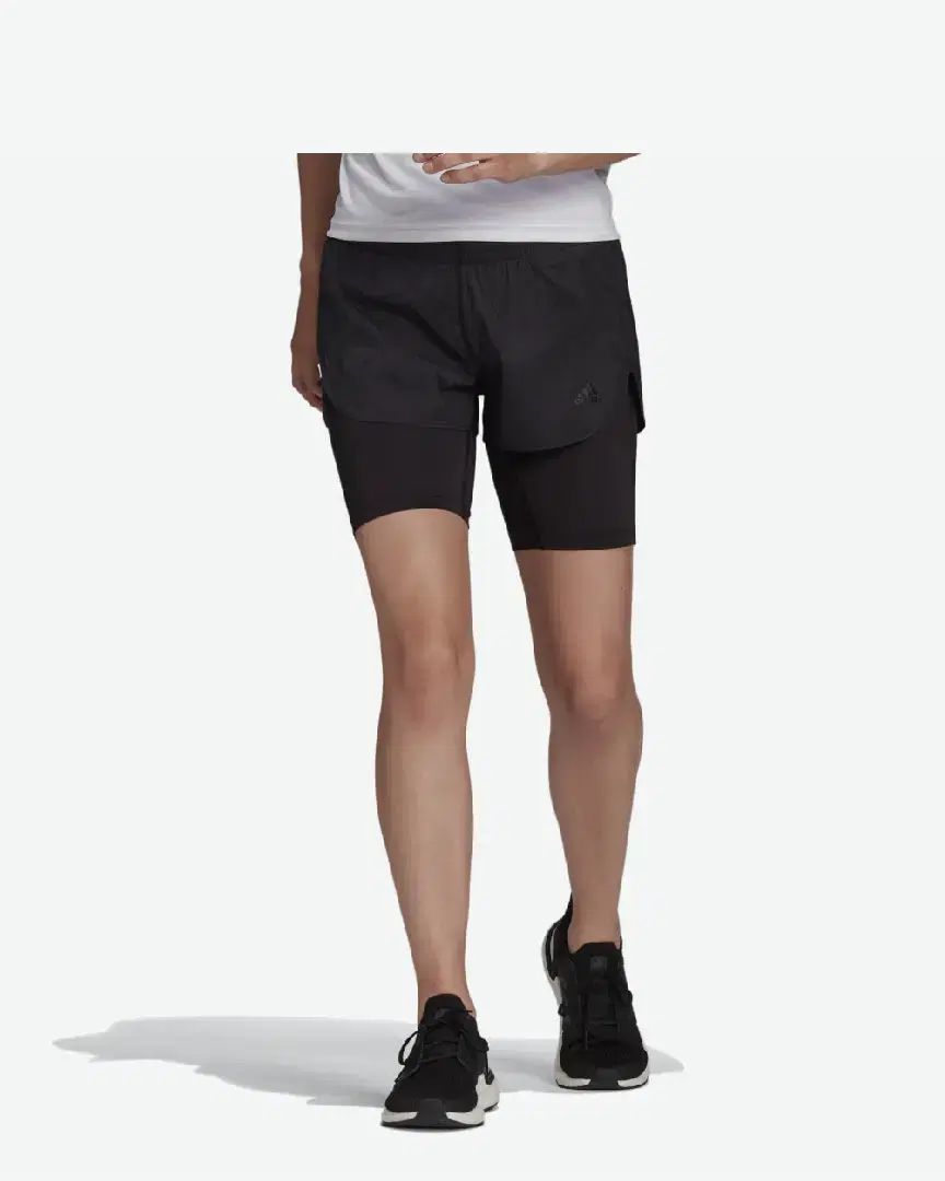 Short adidas Run Fast Two-in-One W - HB9225 (0) au meilleur prix !