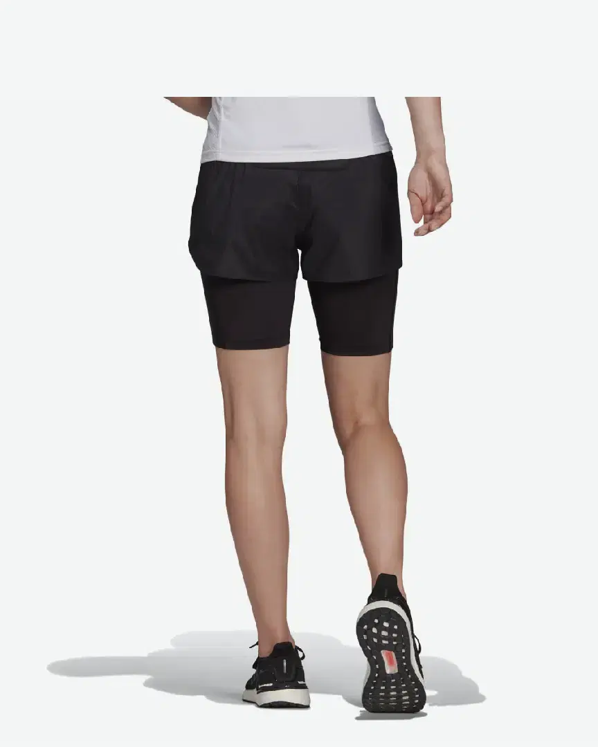 Short adidas Run Fast Two-in-One W - HB9225 (1) au meilleur prix !