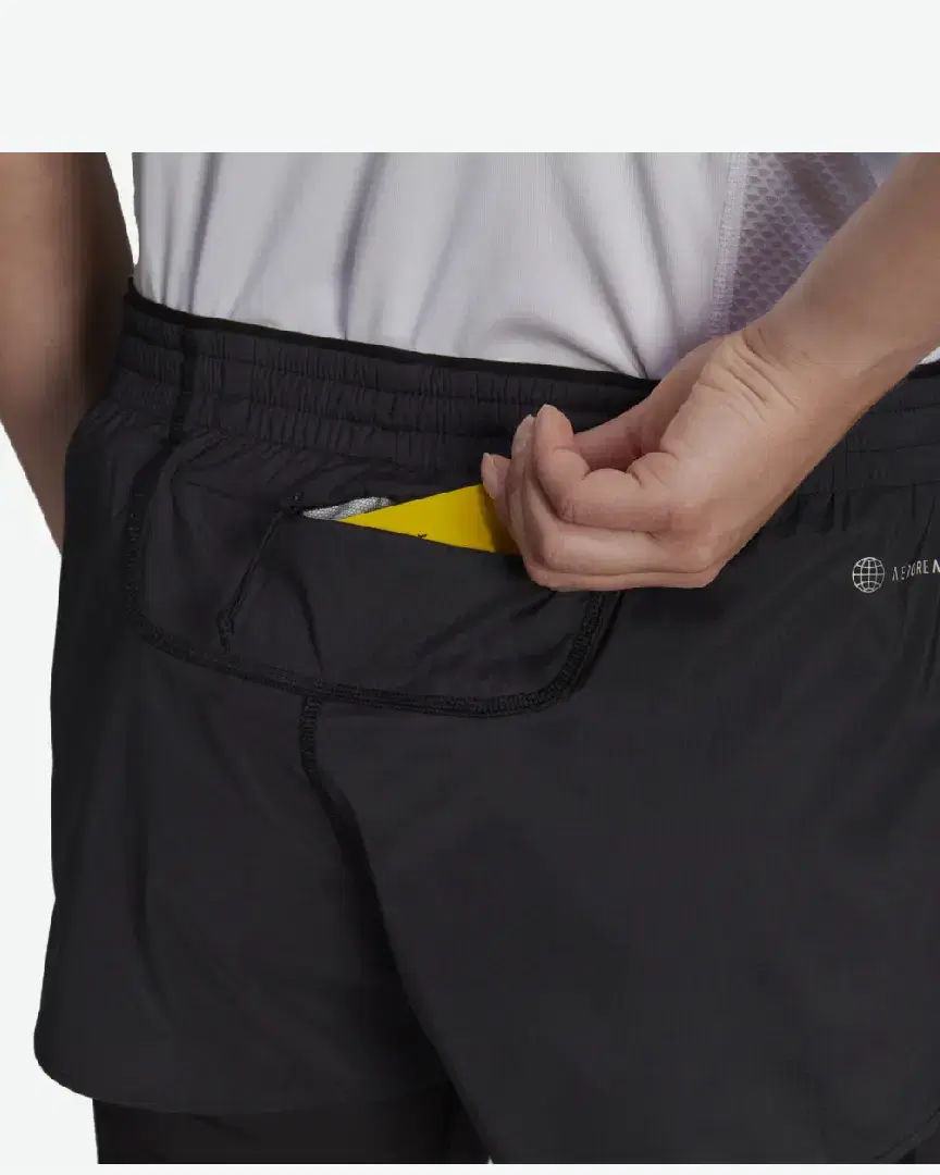 Short adidas Run Fast Two-in-One W - HB9225 (2) au meilleur prix !