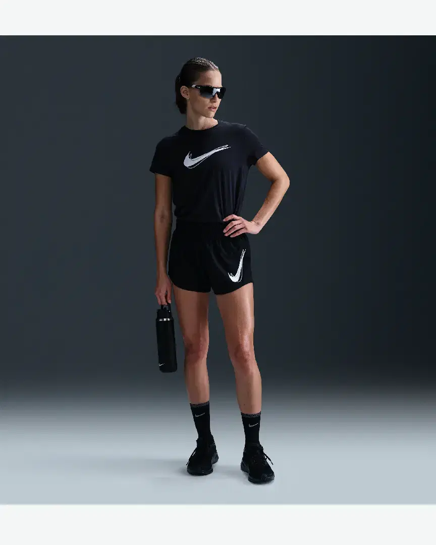 Short Taille Mi-Haute Avec Sous-Short Intégré Dri-Fit Nike One W - HJ2195-010 (0) au meilleur prix !