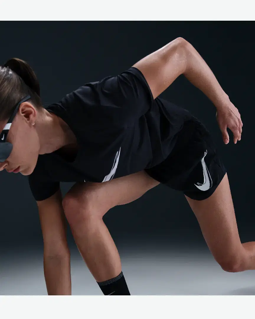 Short Taille Mi-Haute Avec Sous-Short Intégré Dri-Fit Nike One W - HJ2195-010 (2) au meilleur prix !