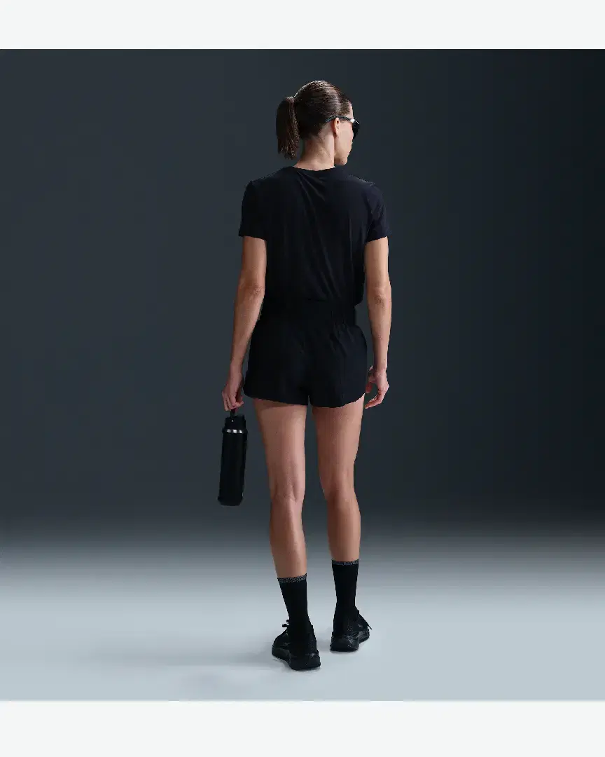 Short Taille Mi-Haute Avec Sous-Short Intégré Dri-Fit Nike One W - HJ2195-010 (3) au meilleur prix !