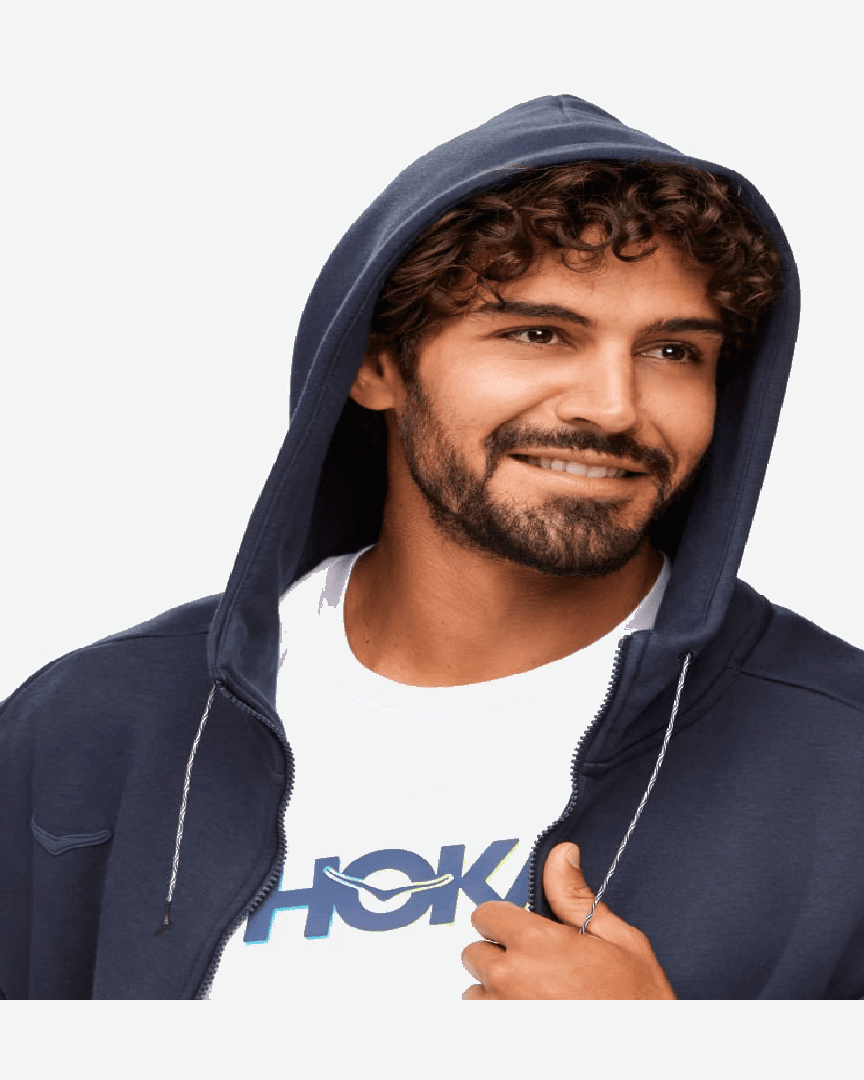 Sweat À Capuche Essential Hoka Zippé M - 1151391-OTR (3) au meilleur prix !