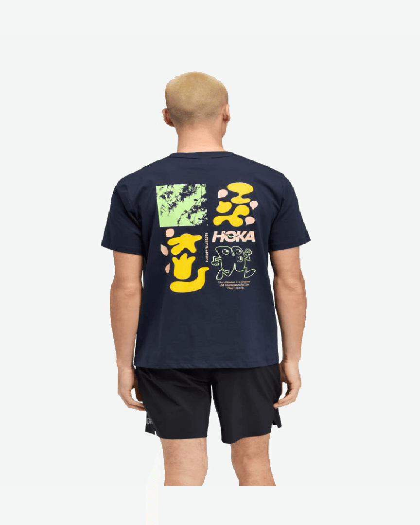 T-Shirt À Manches Courtes Hoka Collage M - 1168255-VST (1) au meilleur prix !