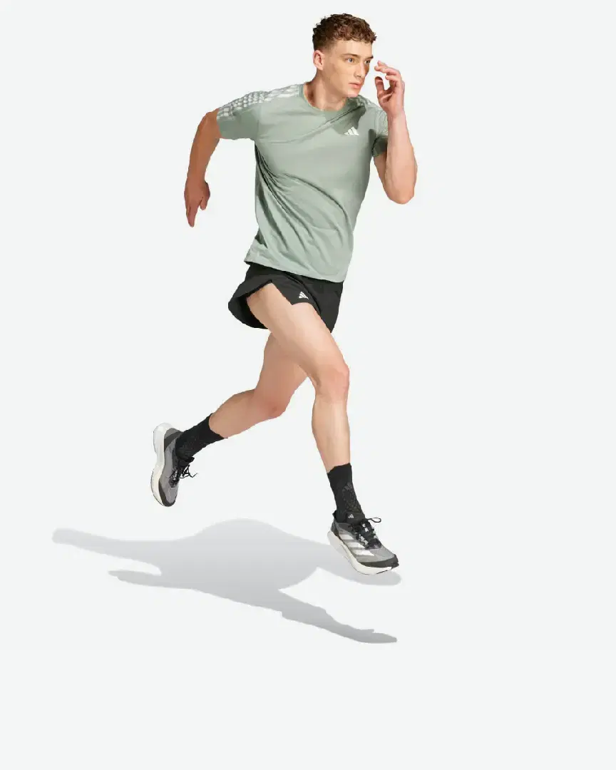 T-Shirt Adidas Own The Run 3 Bandes M - JD2314 (2) au meilleur prix !