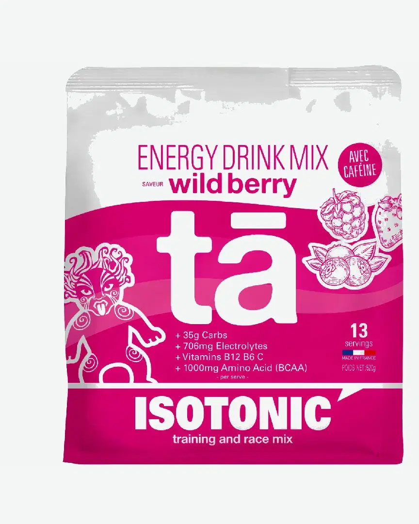 Ta Energy Isotonic Energy Drink Mix Fruits Rouges Caféine - TA30504 (0) au meilleur prix !