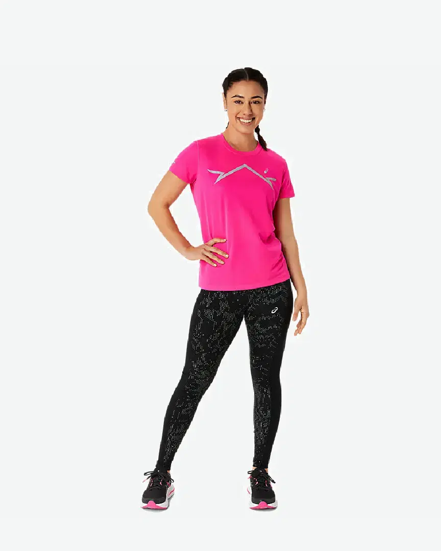 Tee-Shirt À Manches Courtes Asics Lite-Show W - 2012C938-700 (4) au meilleur prix !