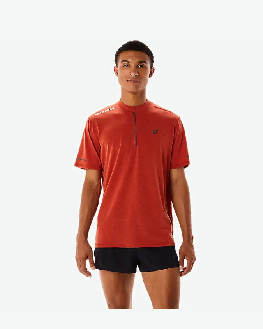 Tee-shirt à manches courtes Asics Metarun 1/2 Zip M - 2011C746-600 (0) au meilleur prix !