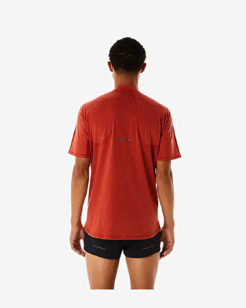 Tee-shirt à manches courtes Asics Metarun 1/2 Zip M - 2011C746-600 (1) au meilleur prix !