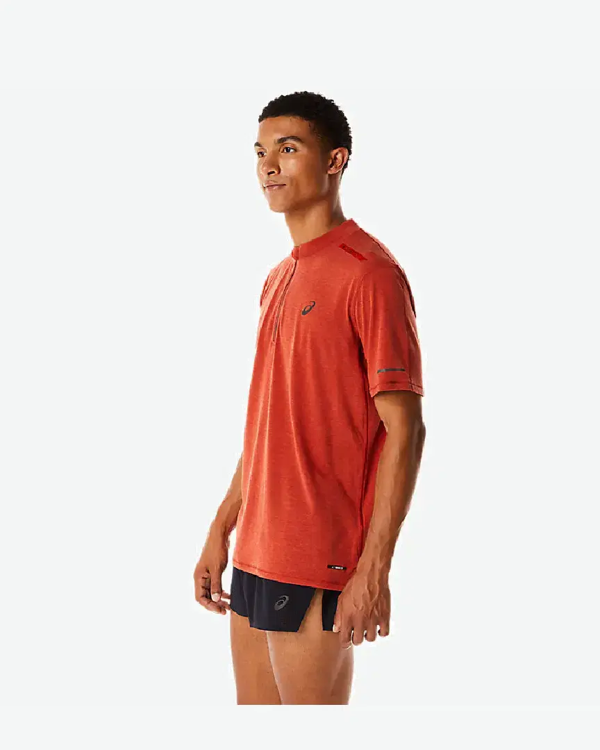 Tee-shirt à manches courtes Asics Metarun 1/2 Zip M - 2011C746-600 (2) au meilleur prix !