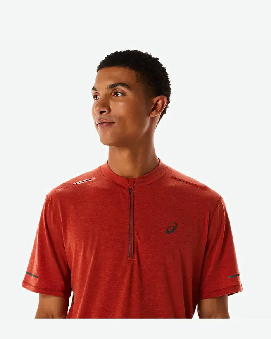 Tee-shirt à manches courtes Asics Metarun 1/2 Zip M - 2011C746-600 (3) au meilleur prix !