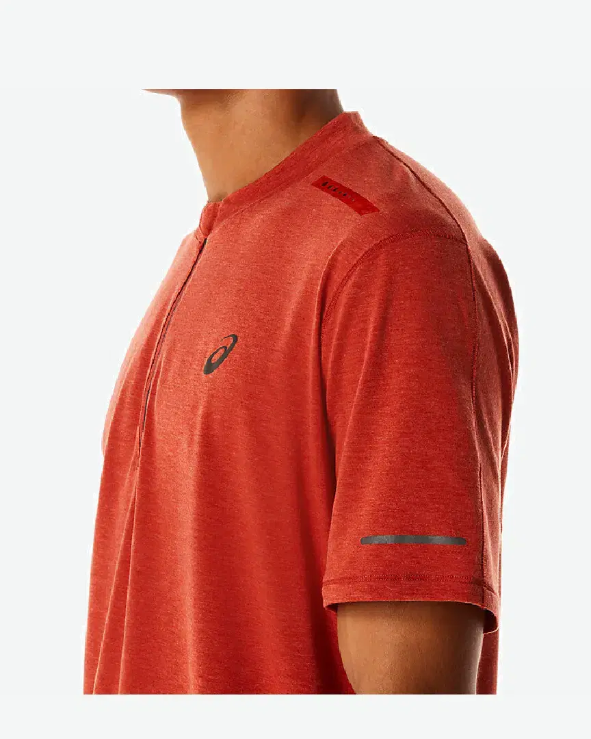 Tee-shirt à manches courtes Asics Metarun 1/2 Zip M - 2011C746-600 (6) au meilleur prix !