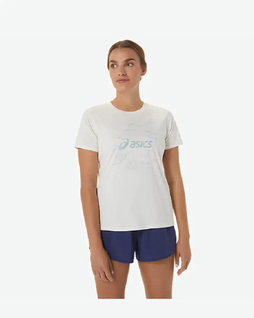 Tee-shirt à manches courtes Asics Nagino Graphic Run W - 2012C752-100 (0) au meilleur prix !