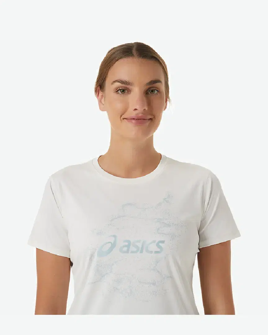 Tee-shirt à manches courtes Asics Nagino Graphic Run W - 2012C752-100 (4) au meilleur prix !