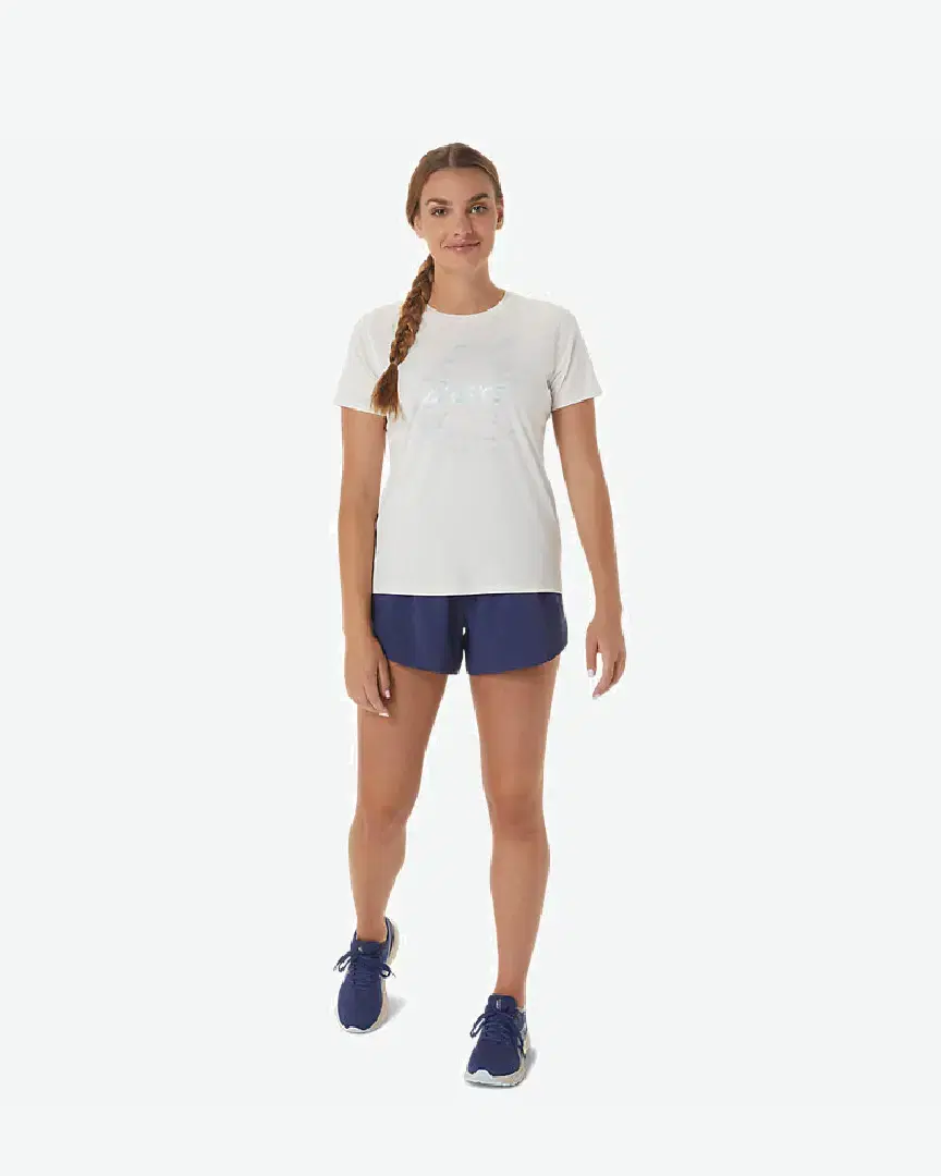 Tee-shirt à manches courtes Asics Nagino Graphic Run W - 2012C752-100 (5) au meilleur prix !