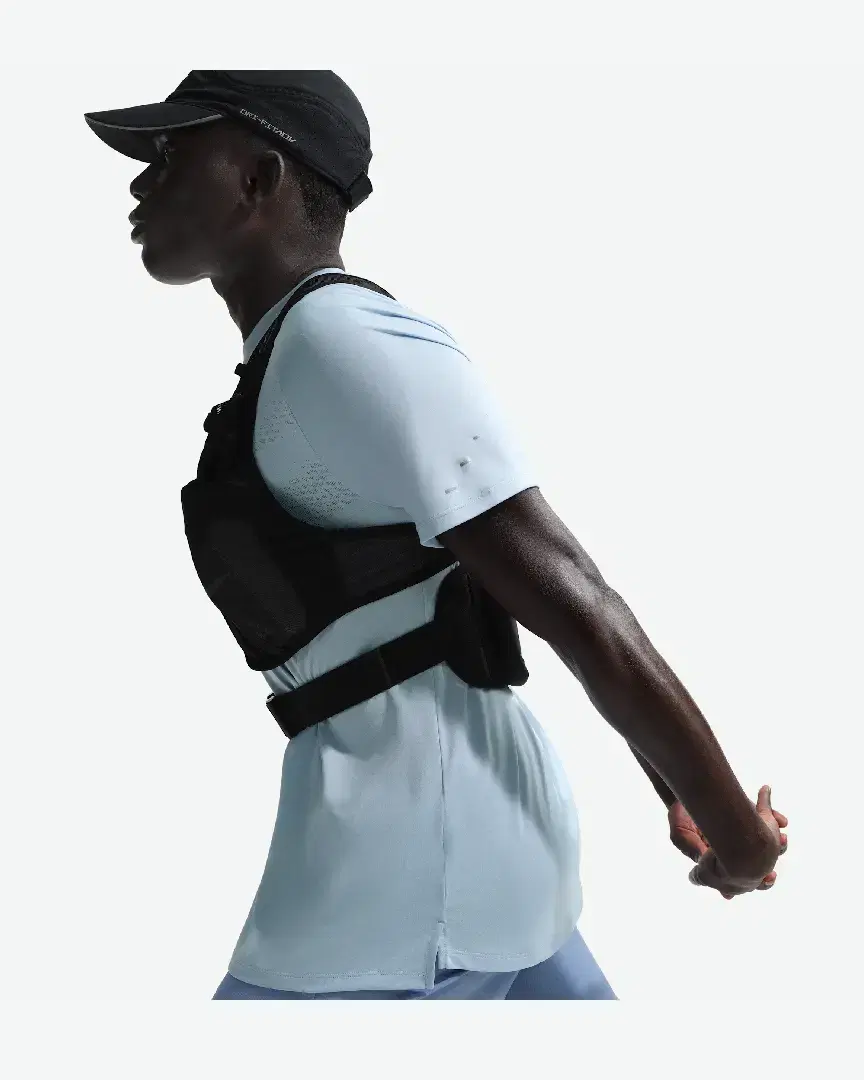 Tee-Shirt À Manches Courtes Et Motifs Réfléchissants Dri-Fit Adv Nike Stride M - HV5203-440 (2) au meilleur prix !