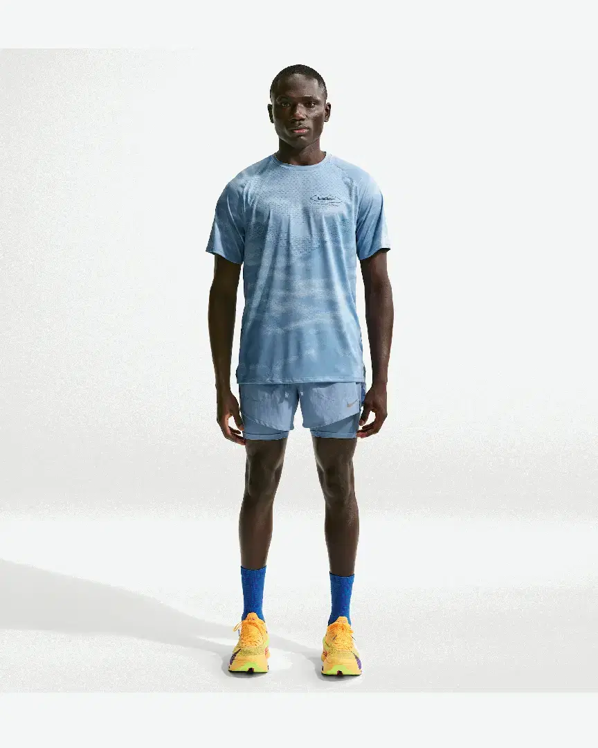 Tee-Shirt À Manches Courtes Et Motifs Réfléchissants Dri-Fit Adv Nike Stride M - IQ0984-436 (3) au meilleur prix !