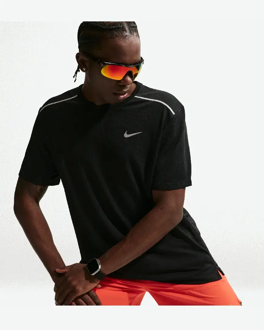 Tee-Shirt À Manches Courtes Et Protection Uv Dri-Fit Nike Miler M - IF2082-010 (2) au meilleur prix !