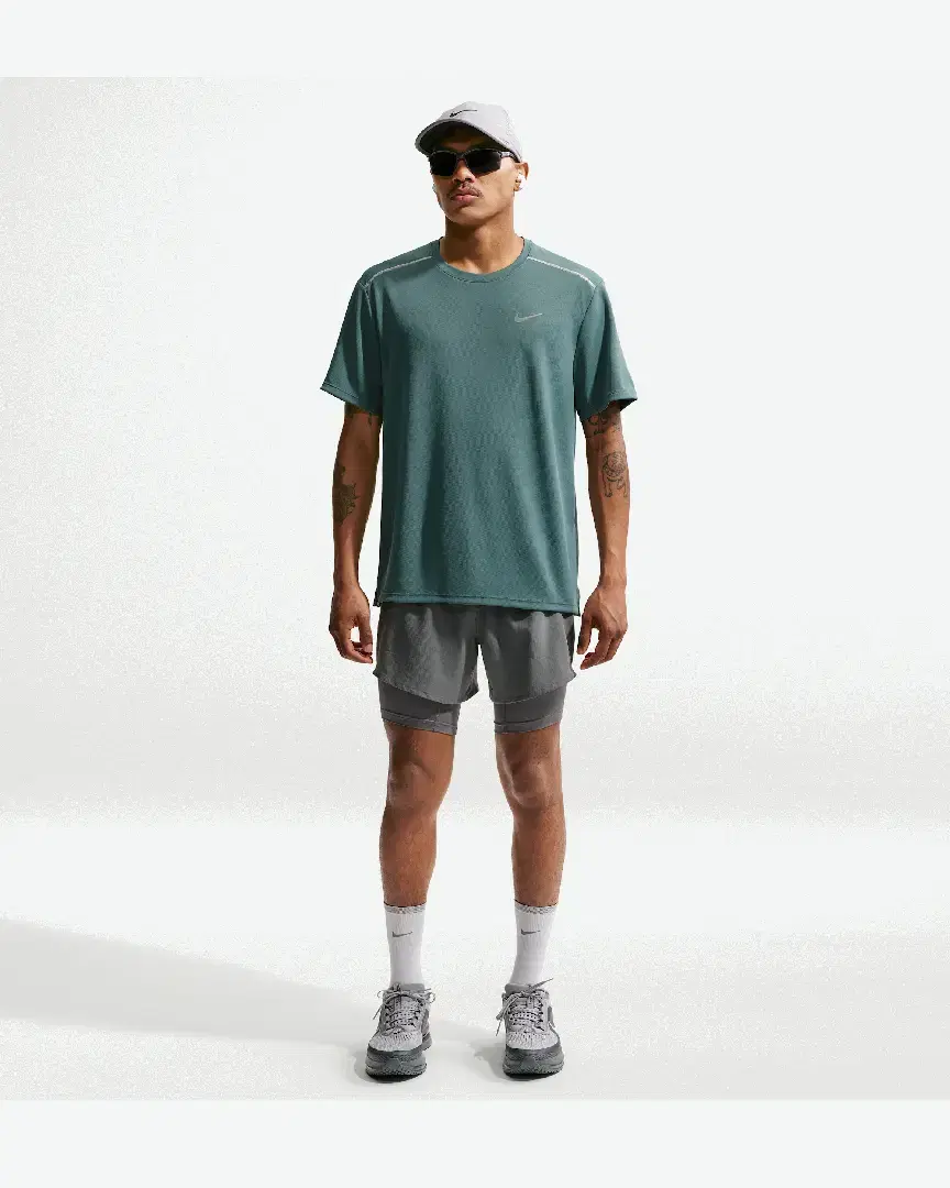 Tee-Shirt À Manches Courtes Et Protection Uv Dri-Fit Nike Miler M - IF2082-382 (3) au meilleur prix !