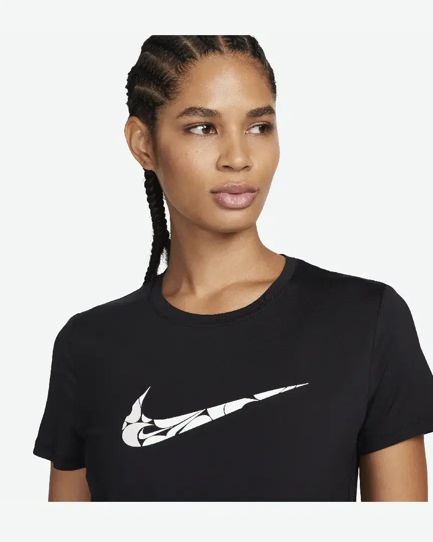 Tee-Shirt À Manches Courtes Dri-Fit Nike One Swoosh W - FN2618-010 (2) au meilleur prix !