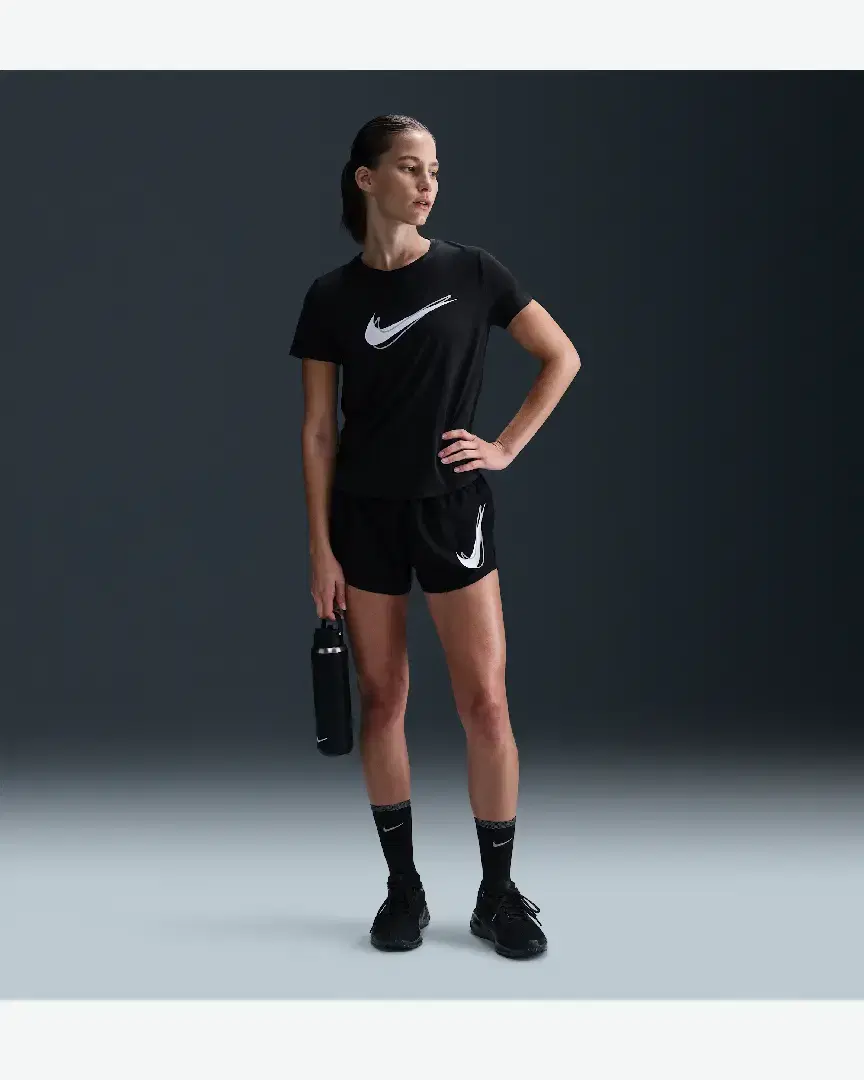 Tee-Shirt À Manches Courtes Dri-Fit Nike One Swoosh W - HJ2204-010 (3) au meilleur prix !