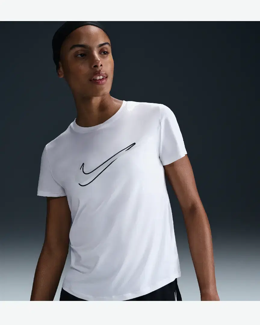 Tee-Shirt À Manches Courtes Dri-Fit Nike One Swoosh W - HJ2204-100 (0) au meilleur prix !