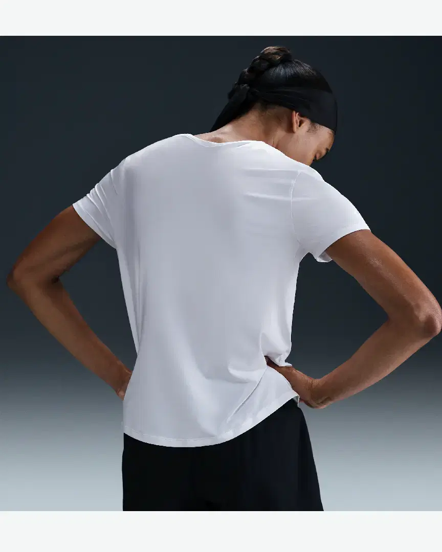 Tee-Shirt À Manches Courtes Dri-Fit Nike One Swoosh W - HJ2204-100 (1) au meilleur prix !