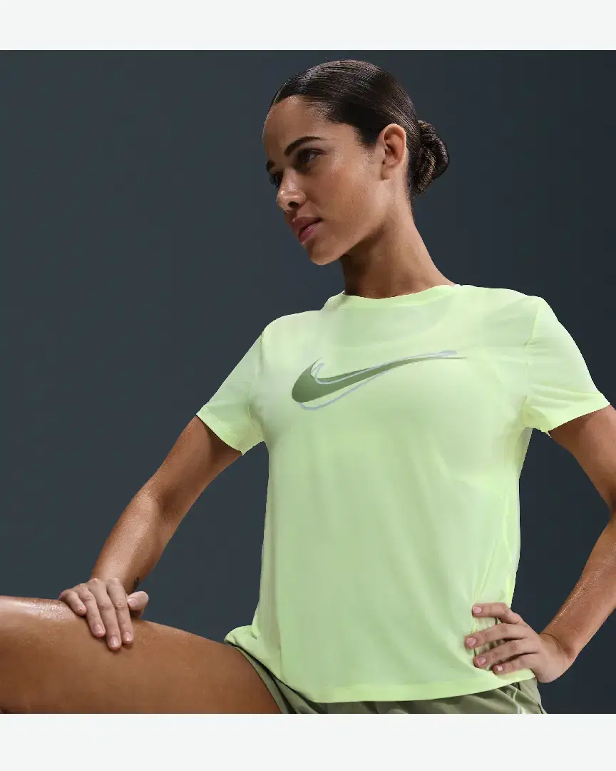 Tee-Shirt À Manches Courtes Dri-Fit Nike One Swoosh W - HJ2204-701 (2) au meilleur prix !