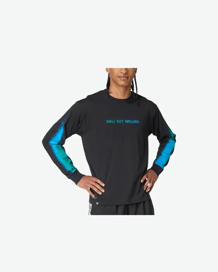 Tee-Shirt À Manches Longues Adidas Follow The Line - JX3178 (0) au meilleur prix !