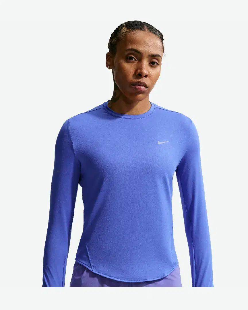 Tee-Shirt À Manches Longues Et Col Ras-Du-Cou Dri-Fit Anti-Uv Nike Swift W - HQ0503-570 (0) au meilleur prix !