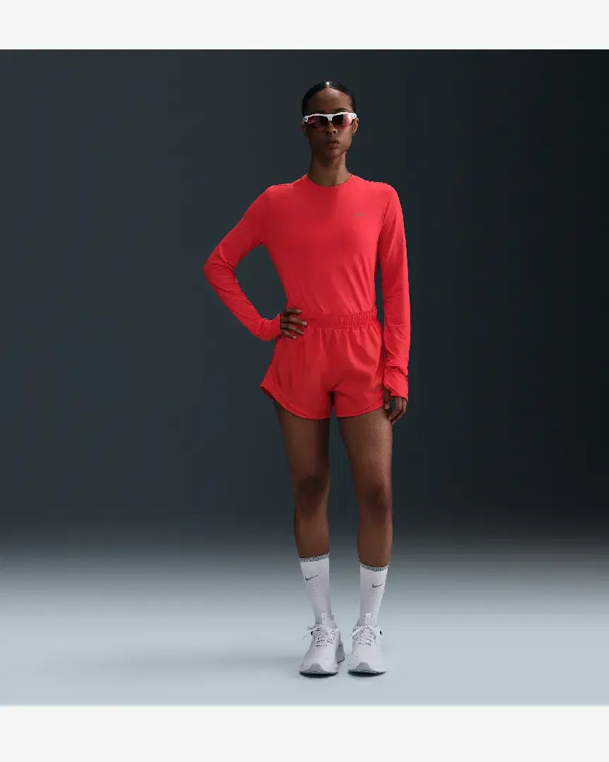 Tee-Shirt À Manches Longues Et Col Ras-Du-Cou Dri-Fit Anti-Uv Nike Swift W - HQ0503-696 (3) au meilleur prix !