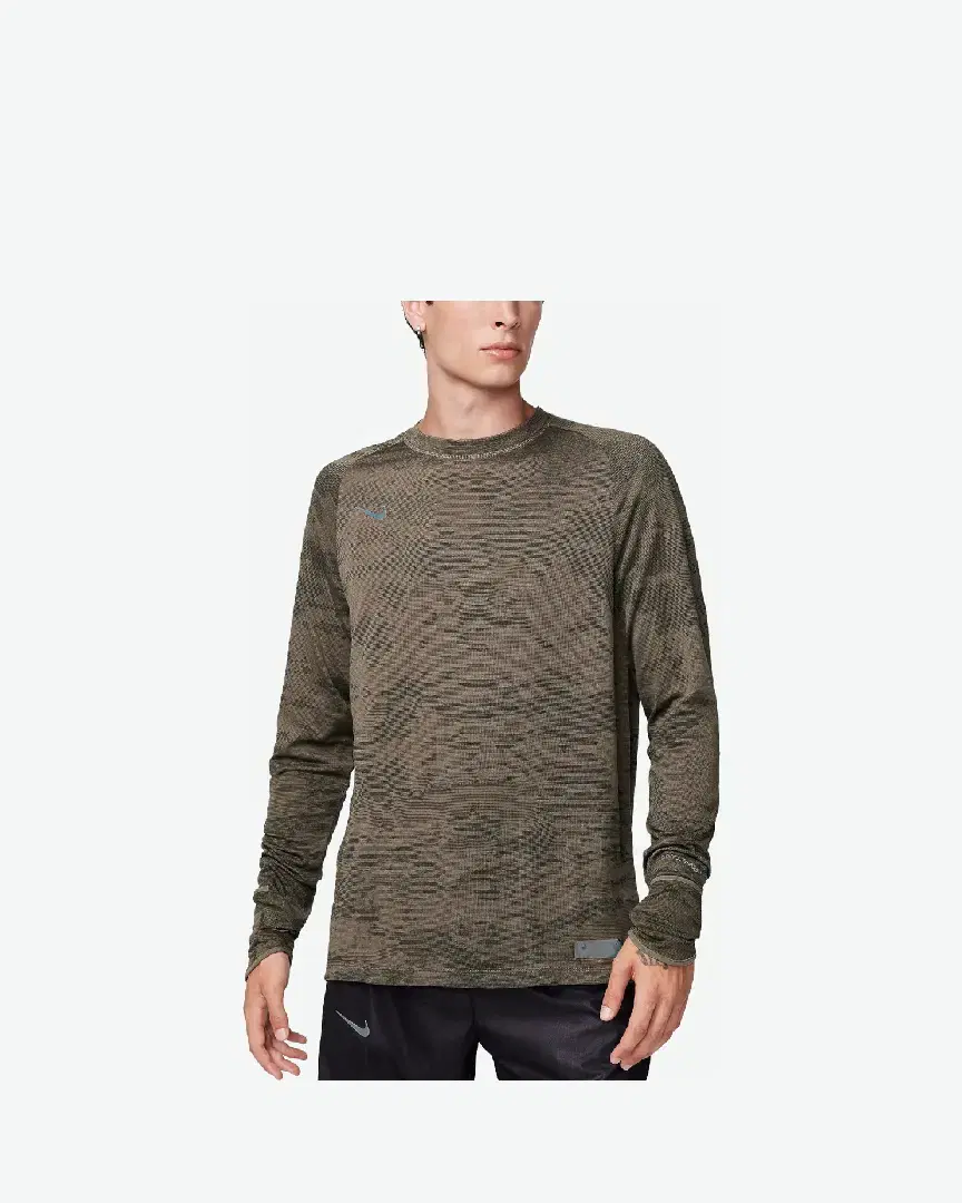Tee-Shirt À Manches Longues Nike M Nk Tfadv Run Dvn Ls M - FB8538-222 (0) au meilleur prix !