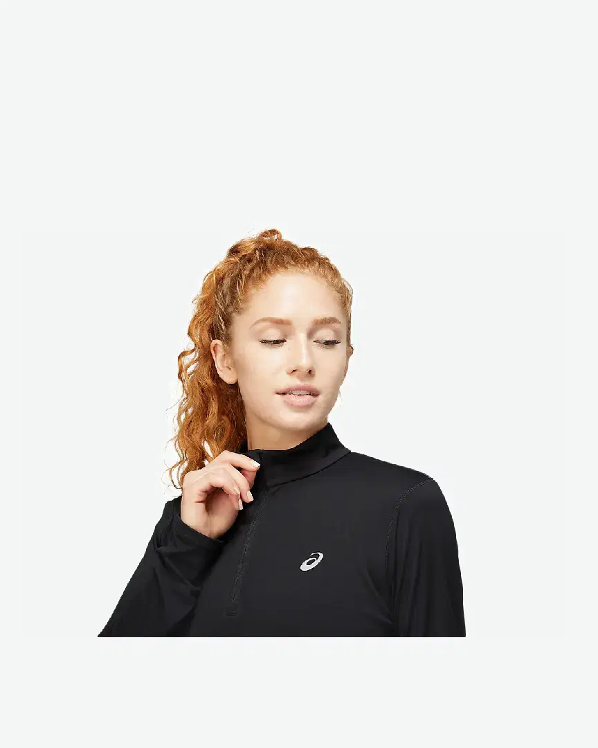 Tee-Shirt Asics Core Ls 1/2 Zip Winter W - 2012C328-001 (3) au meilleur prix !