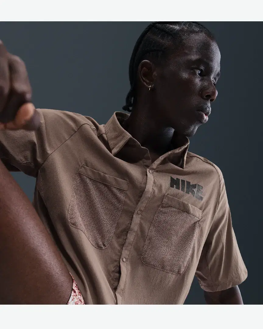 Tee-Shirt Boutonné À Manches Courtes Nike Dri-Fit Uv M - IH4509-214 (2) au meilleur prix !