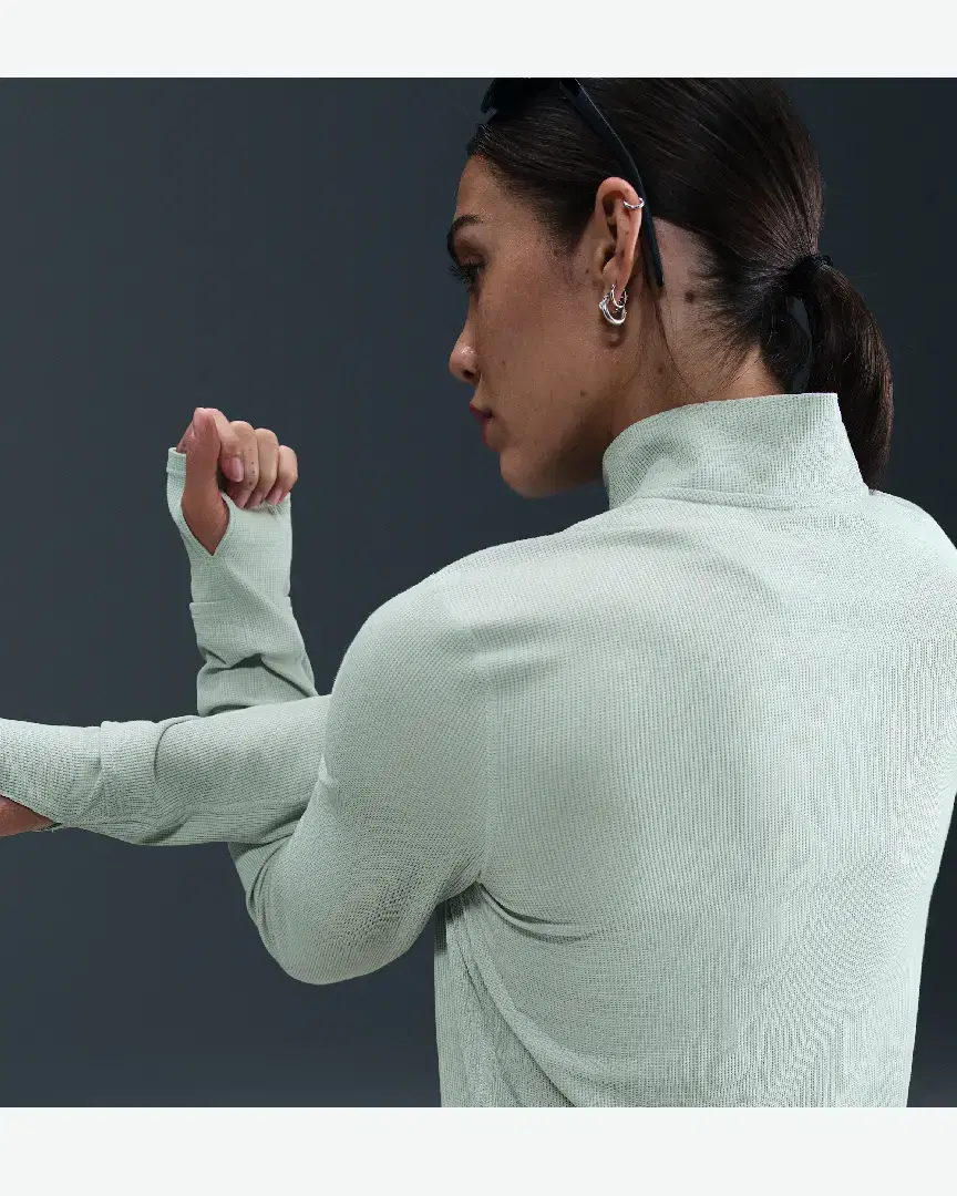 Tee-Shirt Deuxième Couche Dri-Fit À 1/4 De Zip Nike Trail W - HJ2248-034 (1) au meilleur prix !