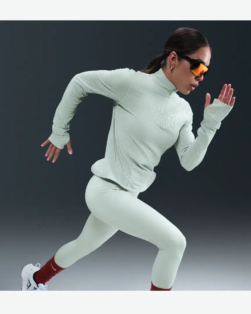 Tee-Shirt Deuxième Couche Dri-Fit À 1/4 De Zip Nike Trail W - HJ2248-034 (2) au meilleur prix !