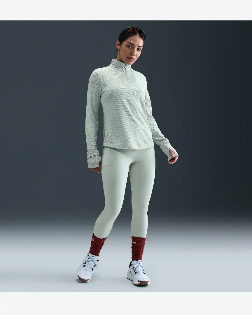 Tee-Shirt Deuxième Couche Dri-Fit À 1/4 De Zip Nike Trail W - HJ2248-034 (3) au meilleur prix !