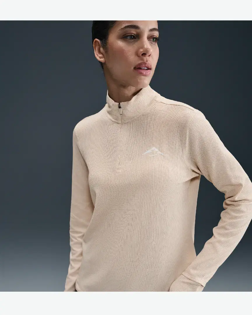 Tee-Shirt Deuxième Couche Dri-Fit À 1/4 De Zip Nike Trail W - HJ2248-272 (0) au meilleur prix !