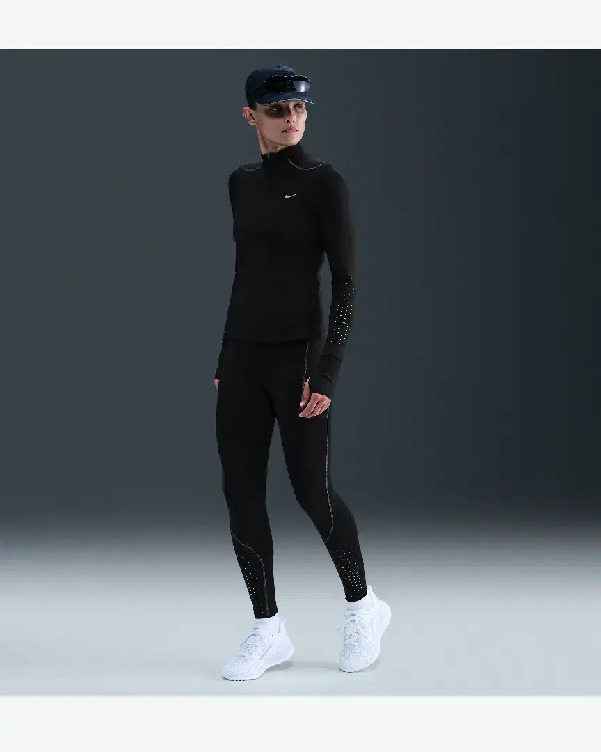 Tee-Shirt Therma-Fit Adv À 1/4 De Zip Avec Motifs Réfléchissants Nike Swift W - HV2944-010 (3) au meilleur prix !