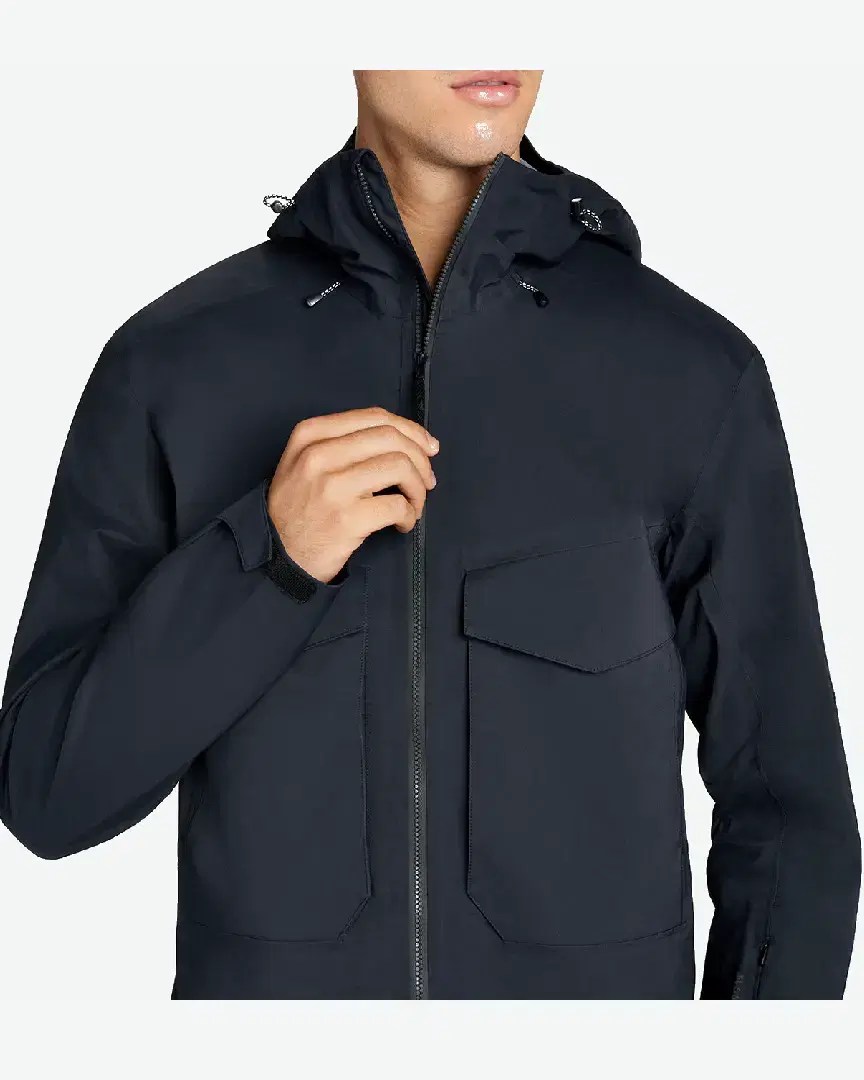 Veste Hoka One One Transport Rain Jacket M - 1128259-BLK (2) au meilleur prix !